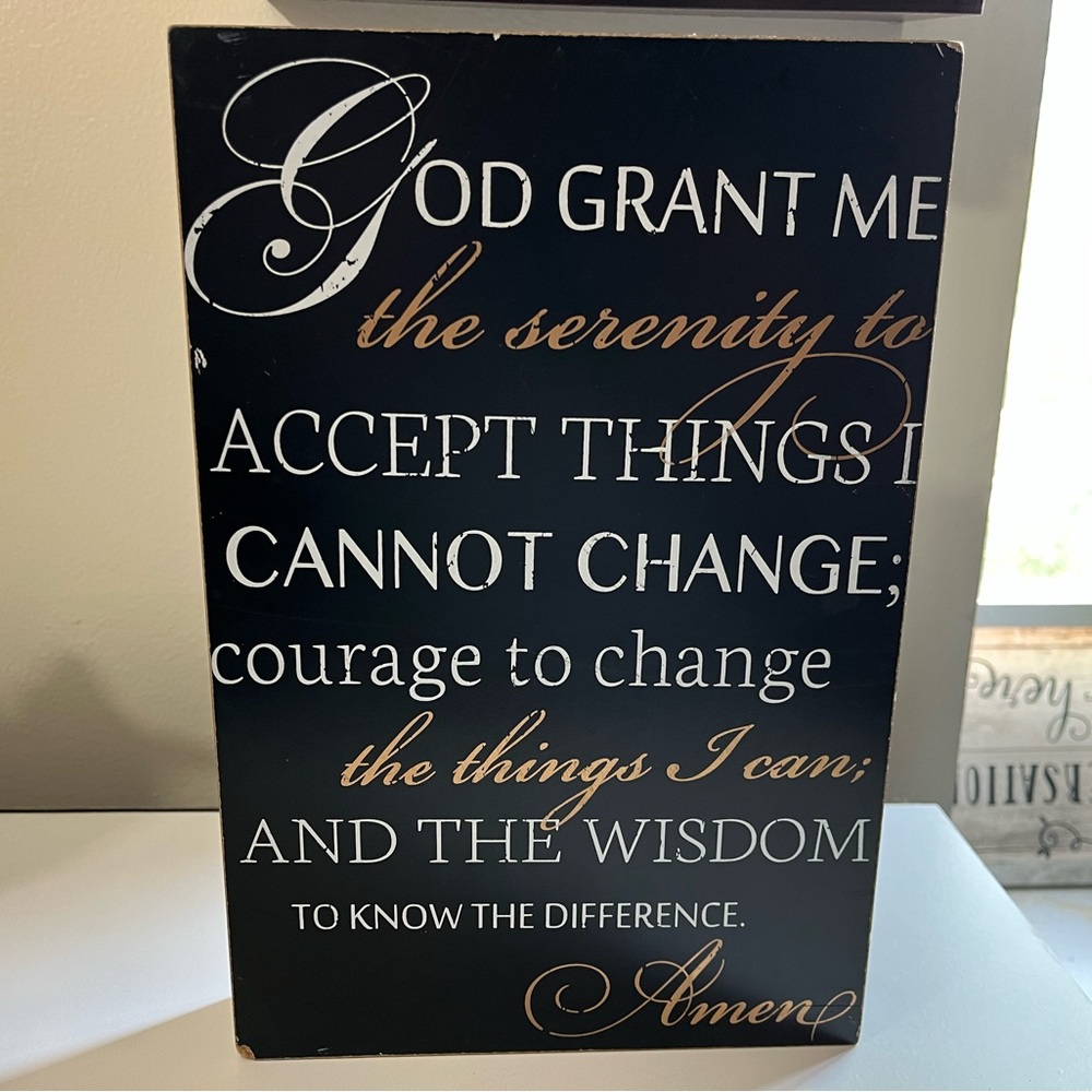 Serenity Prayer Plaque